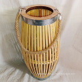 Wholesale Rustic Style Wooden Bamboo Candle Lantern